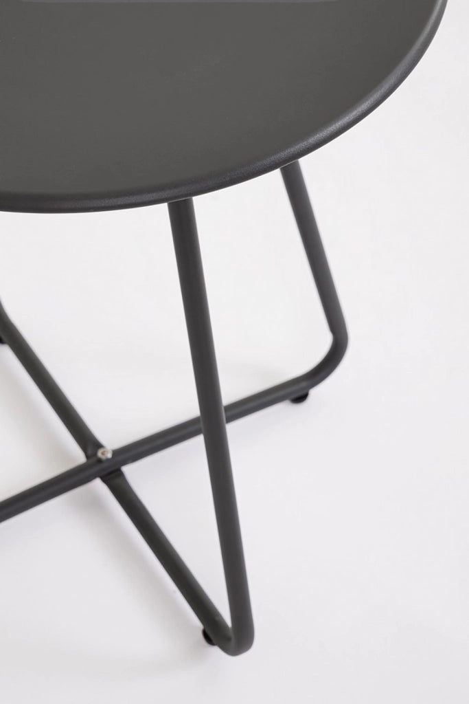 Tavolino da Esterno Ø45x50h cm in Acciaio Jable Antracite