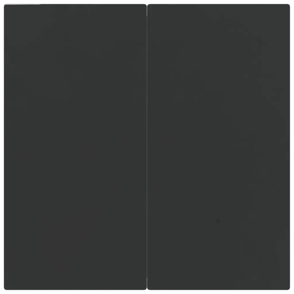 Set da Pranzo Giardino 5pz Nero e Grigio con Cuscini Polyrattan 3185185
