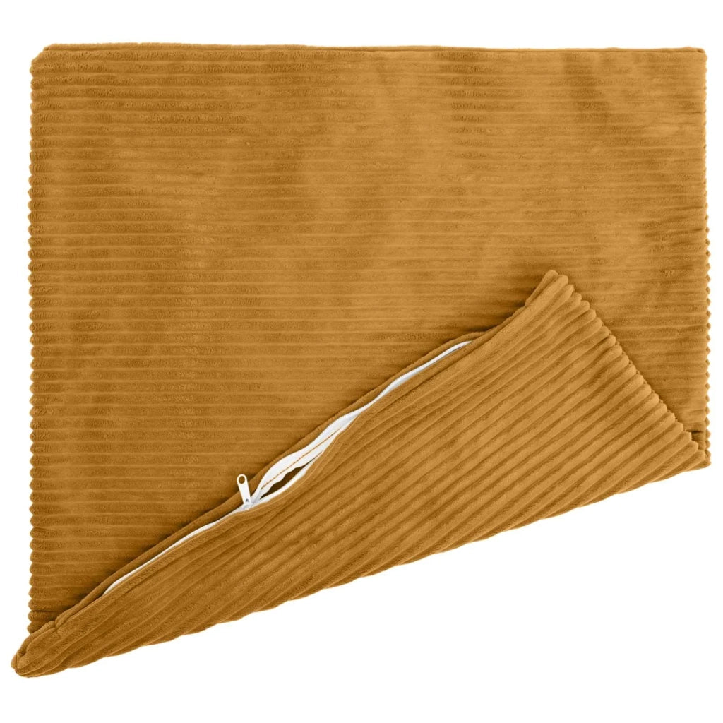 Federa 6 pcs HEERLEN Giallo 80 x 80 cm corduroy 913596
