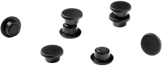 Magnetico Duro 475301 (Ø) 32 mm Rond Nero 1 set 475301