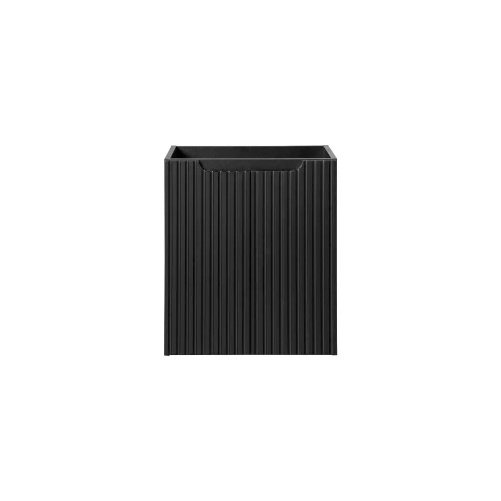 Mobile sottolavabo da bagno VANO – 2 porte – Nero opaco – L50 × P39 × H57 cm – Da appendere