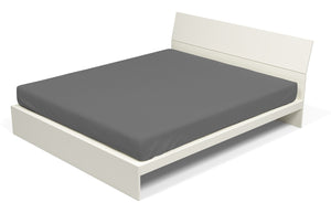 Lenzuolo Sotto con Angoli ed Elastico Tinta Unita Fumo Matrimoniale Maxy