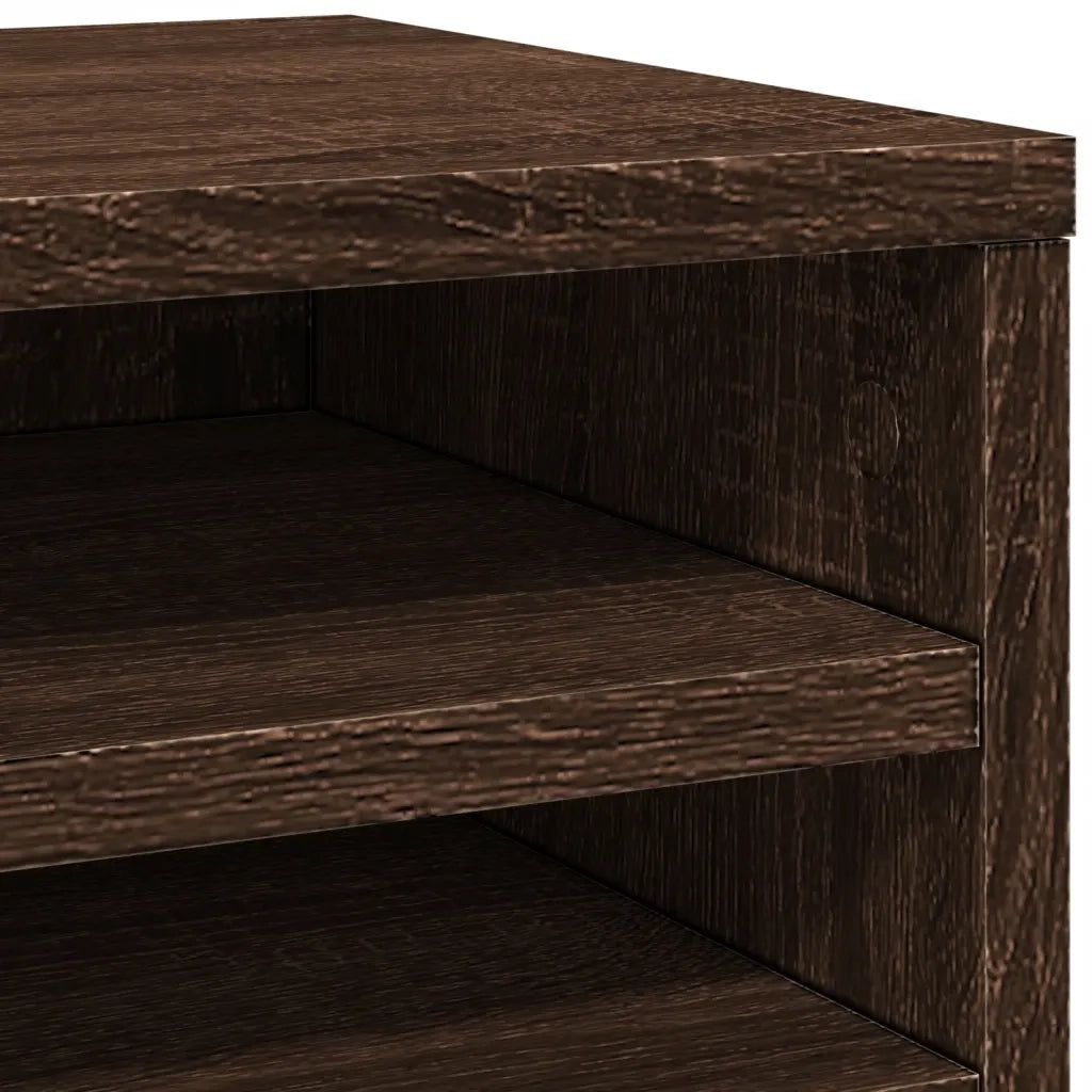 Organizer Scrivania Rovere Marrone 36x26x29,5 Legno Multistrato CFW6409150