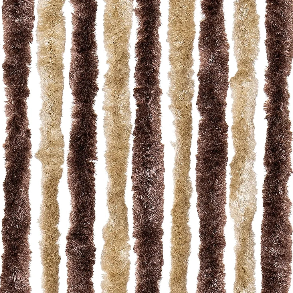 Zanzariera Beige e Marrone Chiaro 100x220 cm Ciniglia CFW5128091