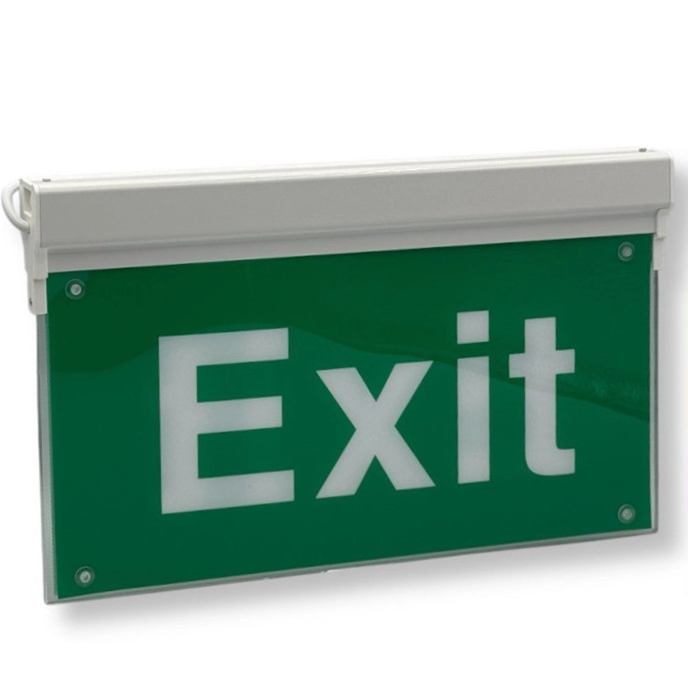 Trade Shop - Lampada Led D'emergenza Anti Blackout Segnale Uscita Scritta Exit Ip23 Luce 6500k Lt-45338 -
