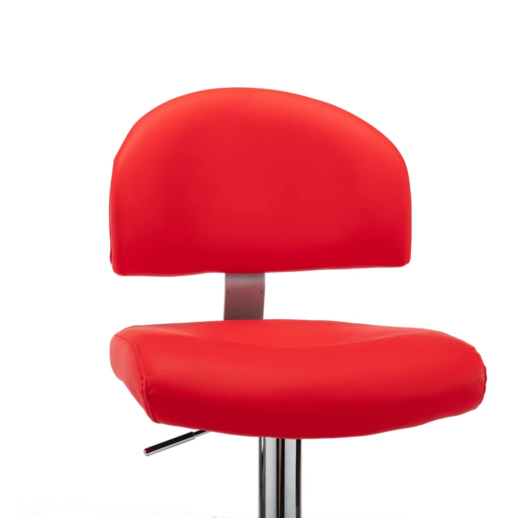 Sgabelli da Bar 2 pz Rossi in Similpelle 249660