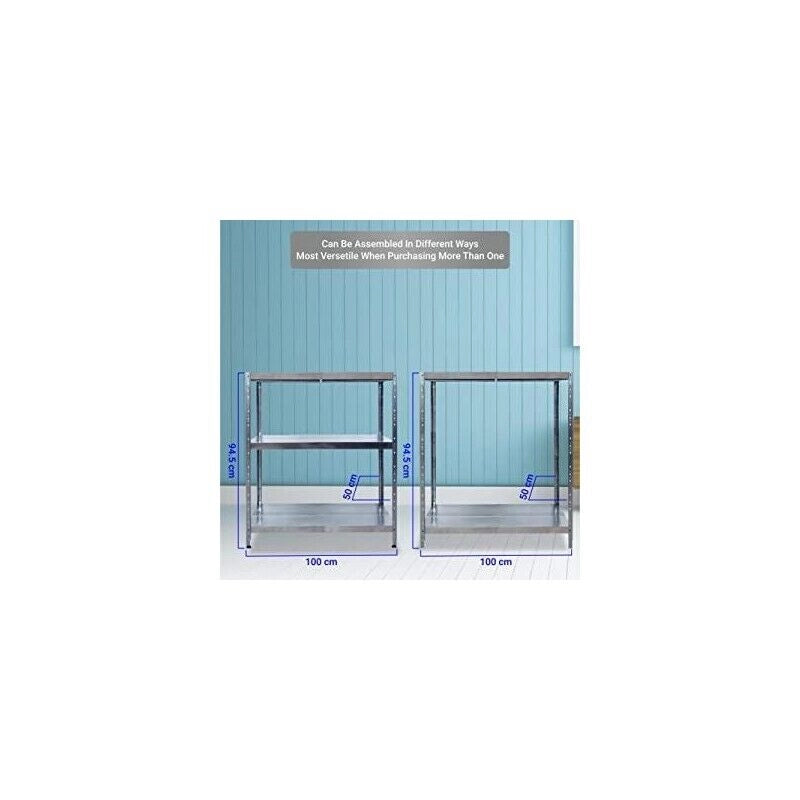 SCAFFALE IN METALLO MACISTE 100 X 50 X 195 H 5 PIANI KG 260 SENZA BULLONI