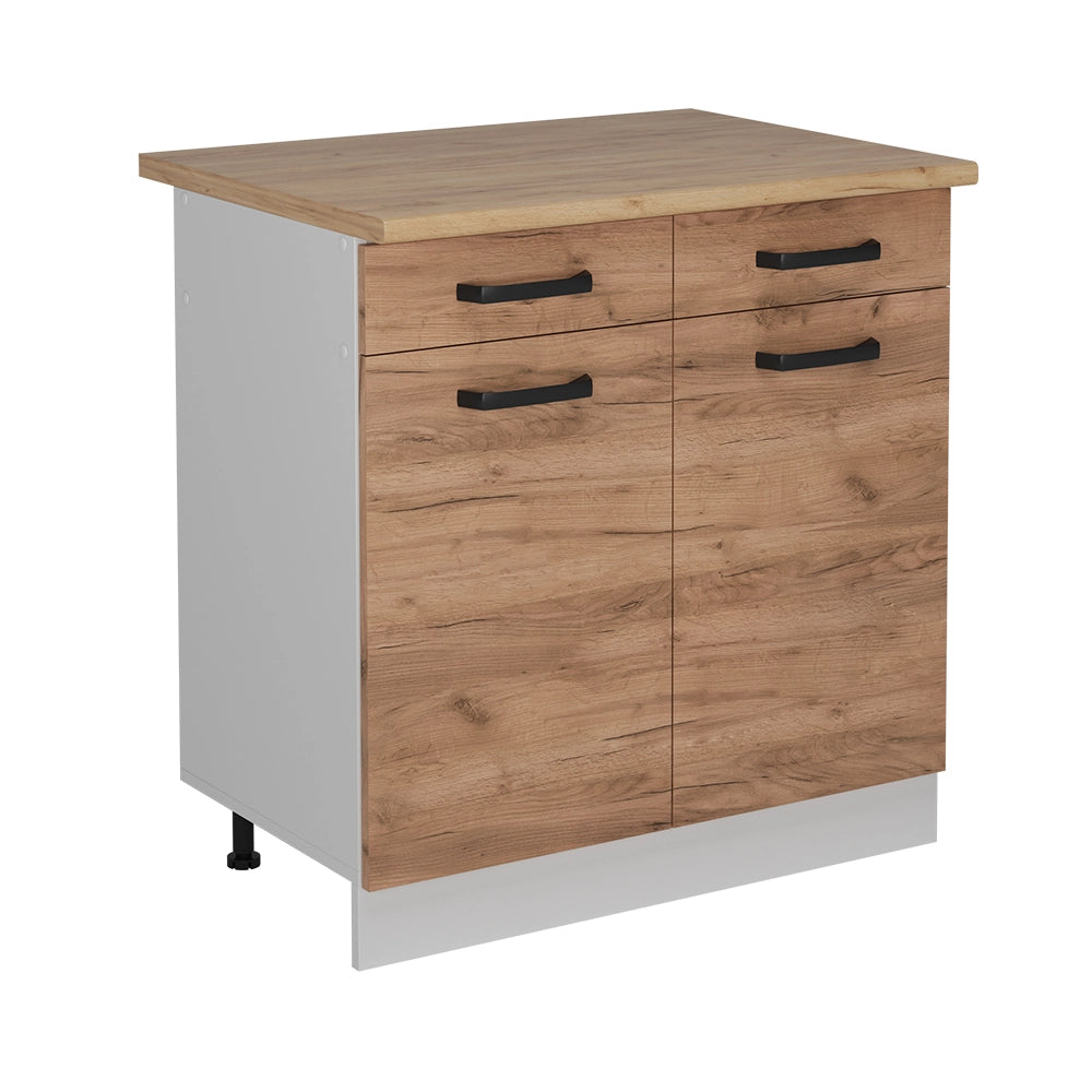 Vicco Mobiletto base per cucina Quercia dorata 80 cm PL Rovere