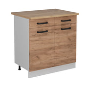 Vicco Mobiletto base per cucina Quercia dorata 80 cm PL Rovere
