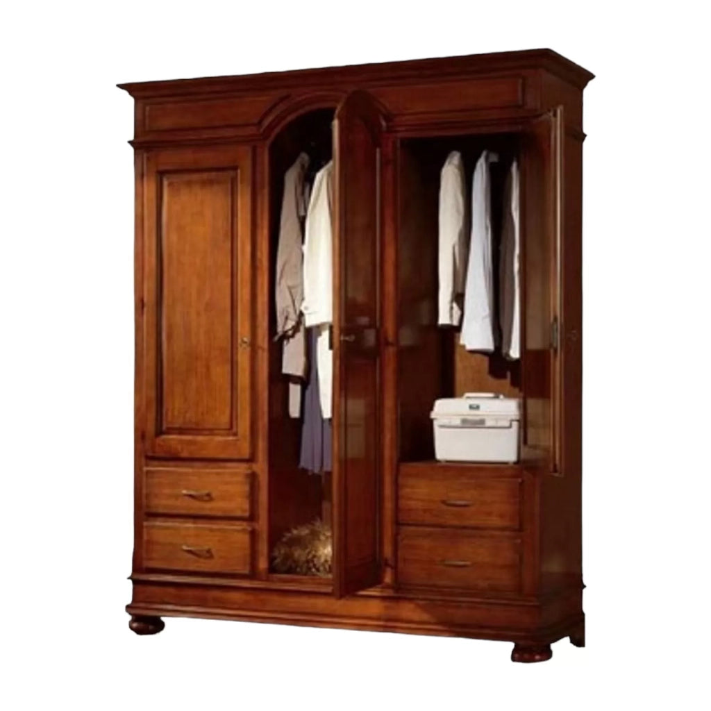 Armadio 3 porte 4 cassetti in legno smontabile misure l.184 p.60 h.223 (250) - Mobili 2G