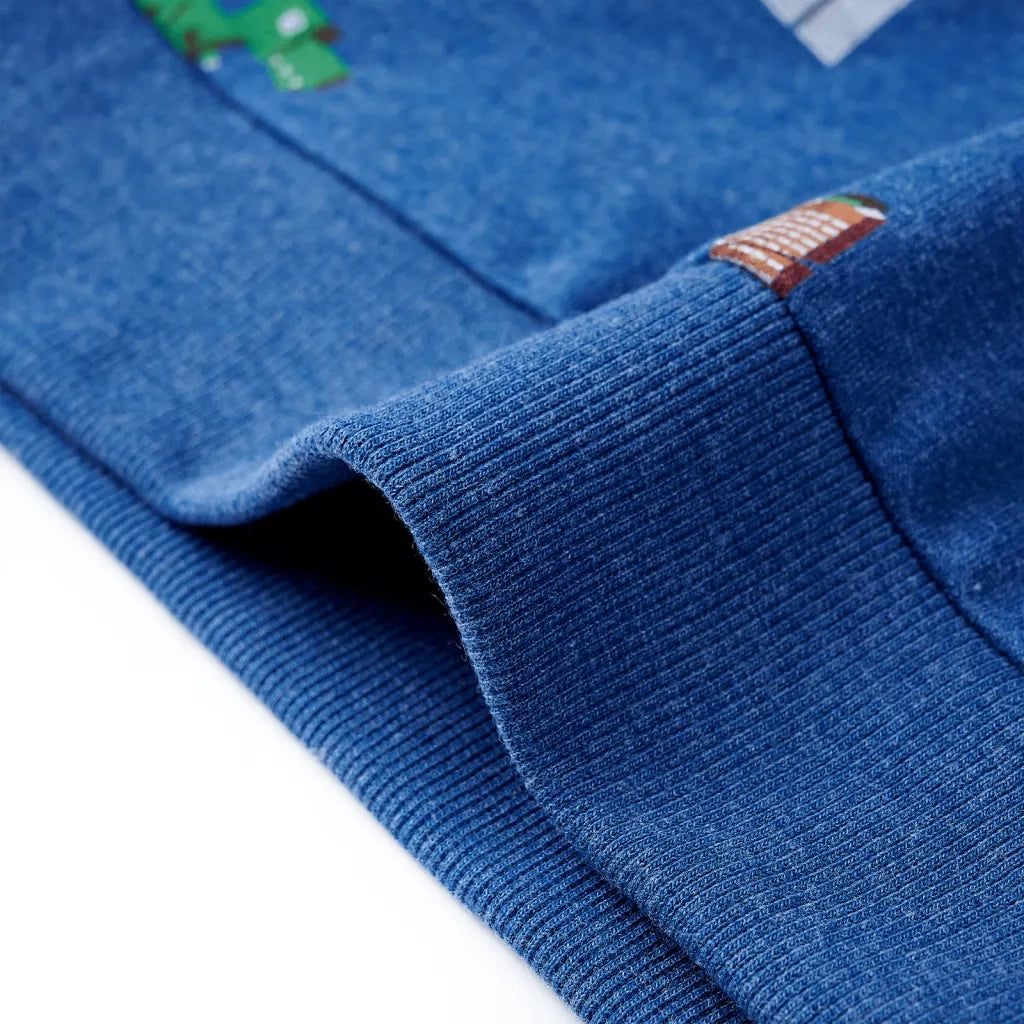 Felpa da Bambino Blu Scuro MÃ©lange 140