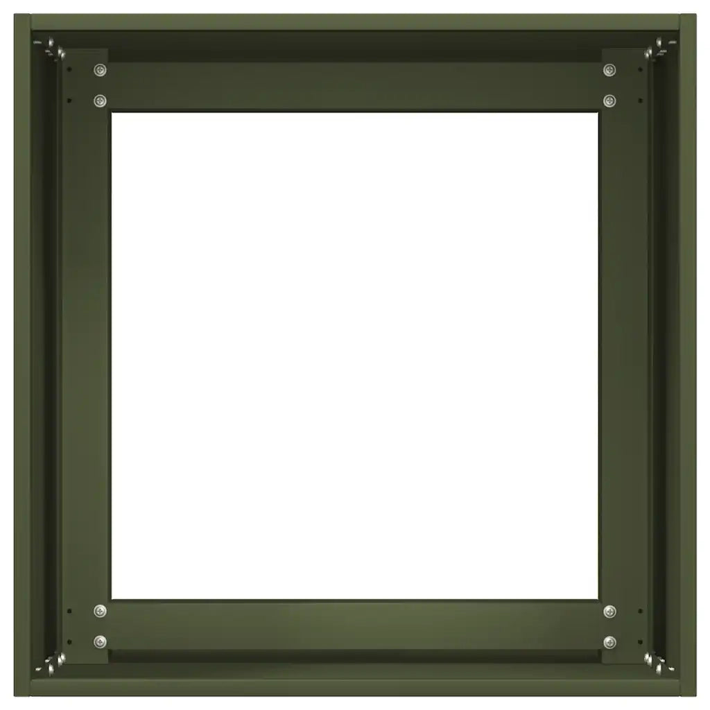 Fioriera Verde Oliva 40x40x40 cm in Acciaio Laminato a Freddo 860664
