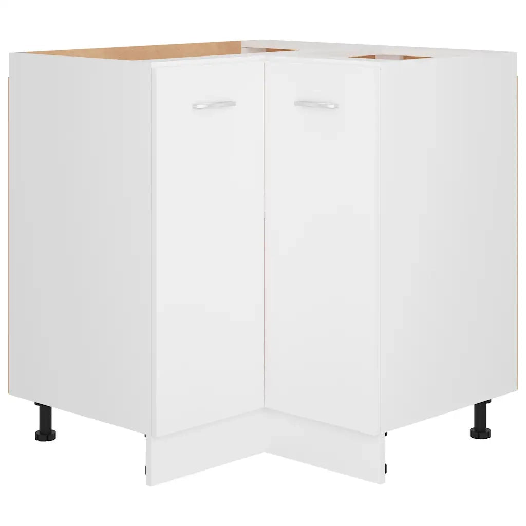 Armoire d'angle basse Lyon blanc 75,5x75,5x81,5 cm