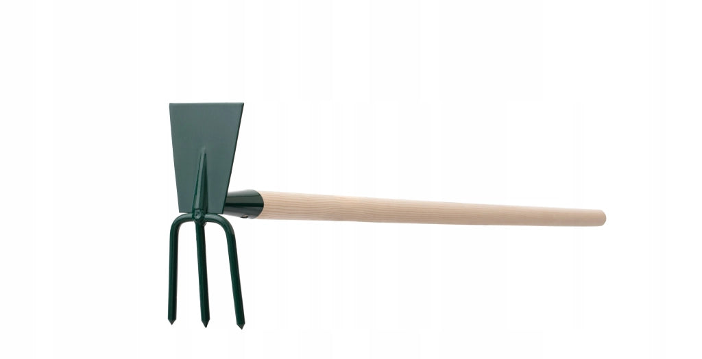 Zappa da giardino KADAX per scavare con forca da 8 cm e gancio da 115 cm