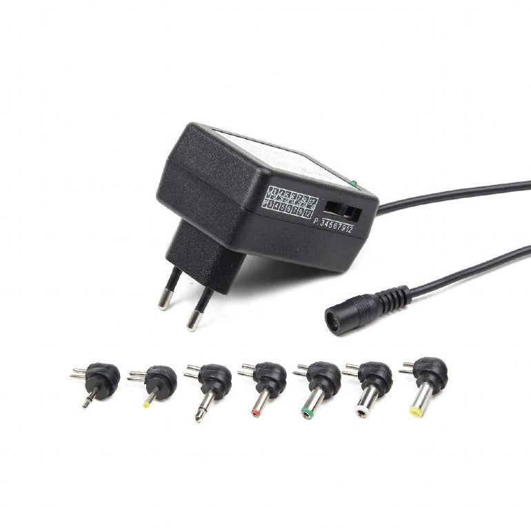 Alimentatre Adattatore universale AC-DC - 12 W - Selettore Manuale