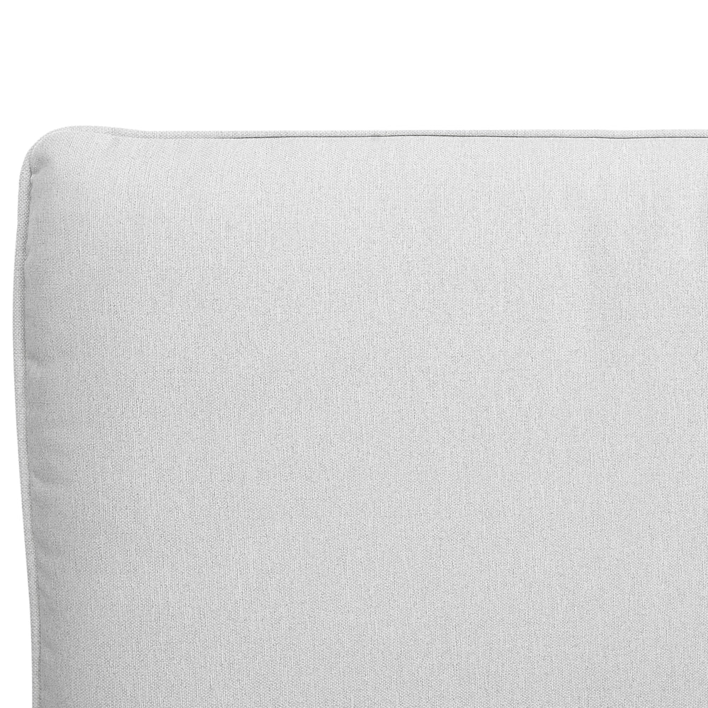 Letto a doghe Grigio Poliestere Tessuto Imbottito 140 x 200 cm EU Matrimoniale Design Moderno
