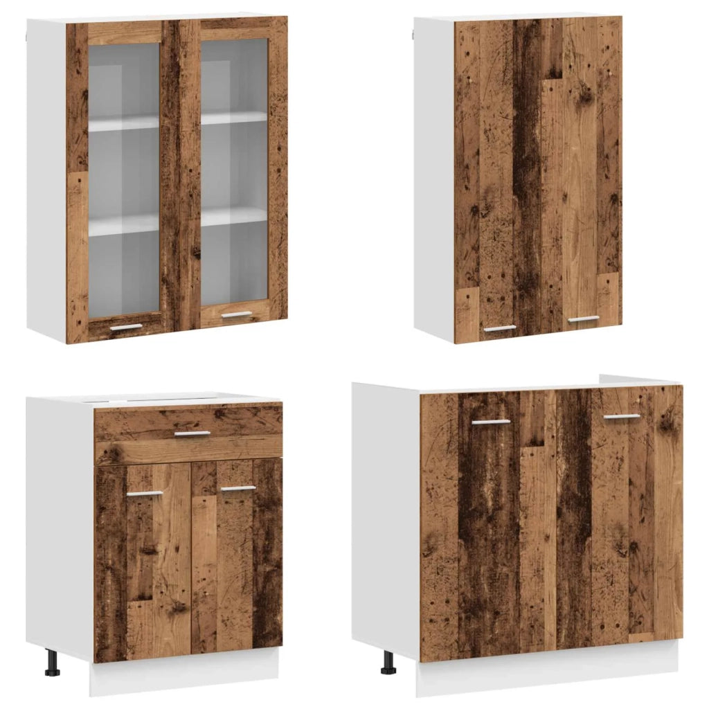 Unità Cucina LYON 8 pcs Legno antico Legno ingegnerizzato 3438521