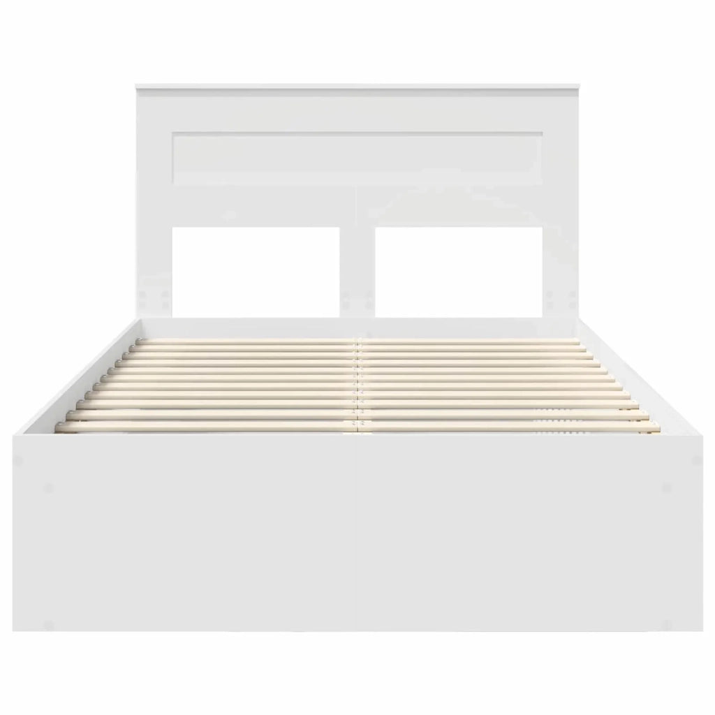 Struttura del letto Bianco 120 x 190 cm Pino massello 3409775
