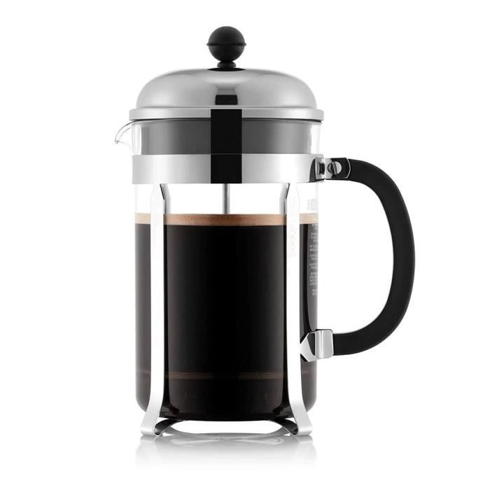 Chambord - Caffettiera per caffè in pistone Bodum, 12 tazze, 1,5 L, acciaio inossidabile