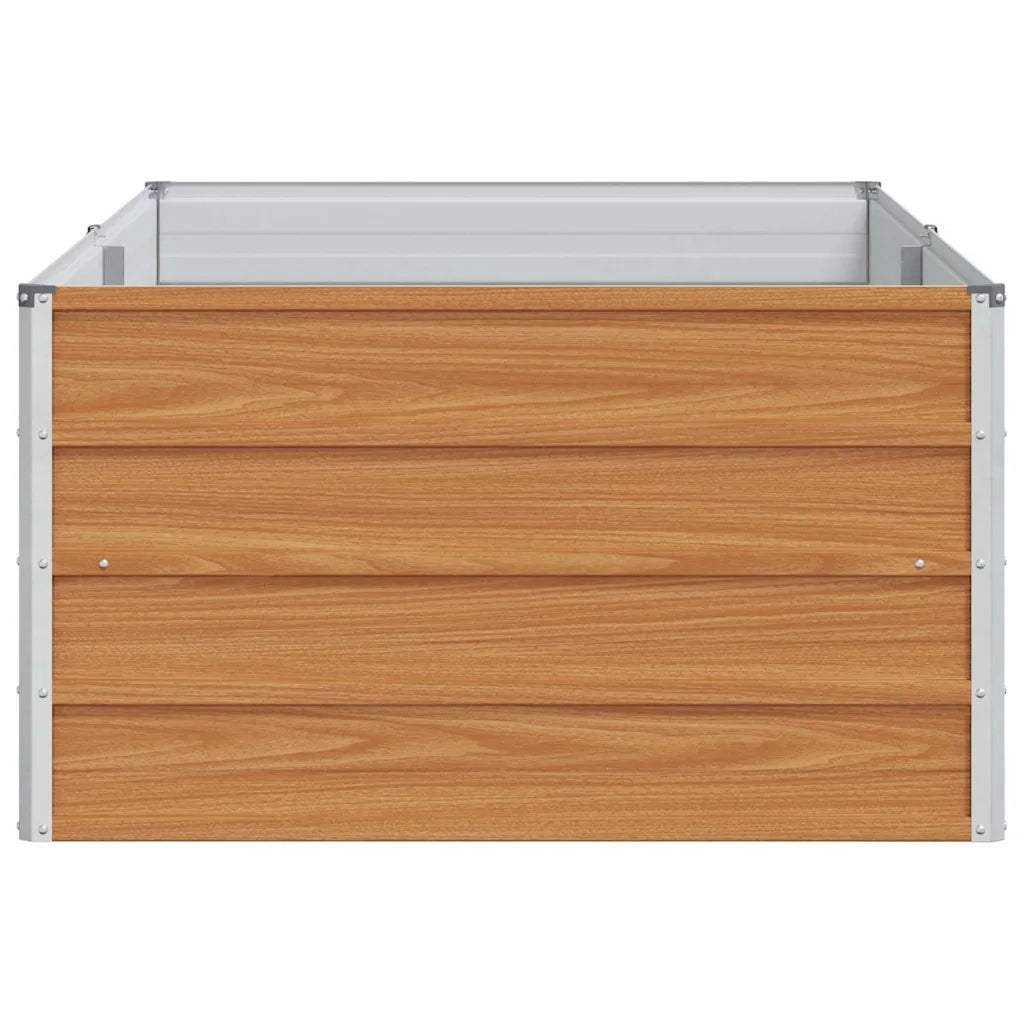 Fioriere | Cassetta per fiori | Letto rialzato da giardino Marrone Chiaro 160 x 80 x 45 cm