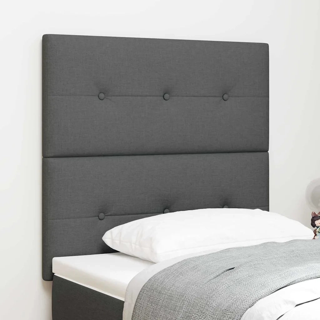 Testiera LED con testiera Grigio scuro 100 cm Poliestere 3338411