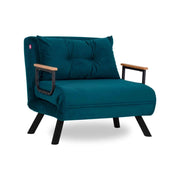 Poltroncina Keoni, Poltrona Reclinabile, 60x78x78h cm Verde Acqua