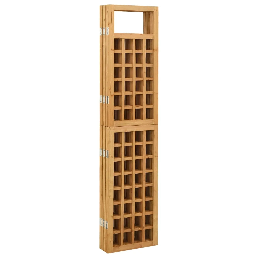 Divisorio a 6 Pannelli in Legno Massello di Abete 242,5x180 cm 316481