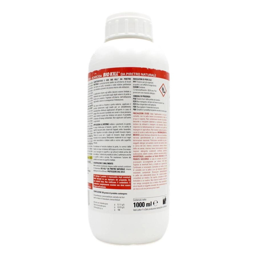 BIO KILL INSETTICIDA ACARICIDA DA PIRETRO NATURALE PRONTO ALL USO