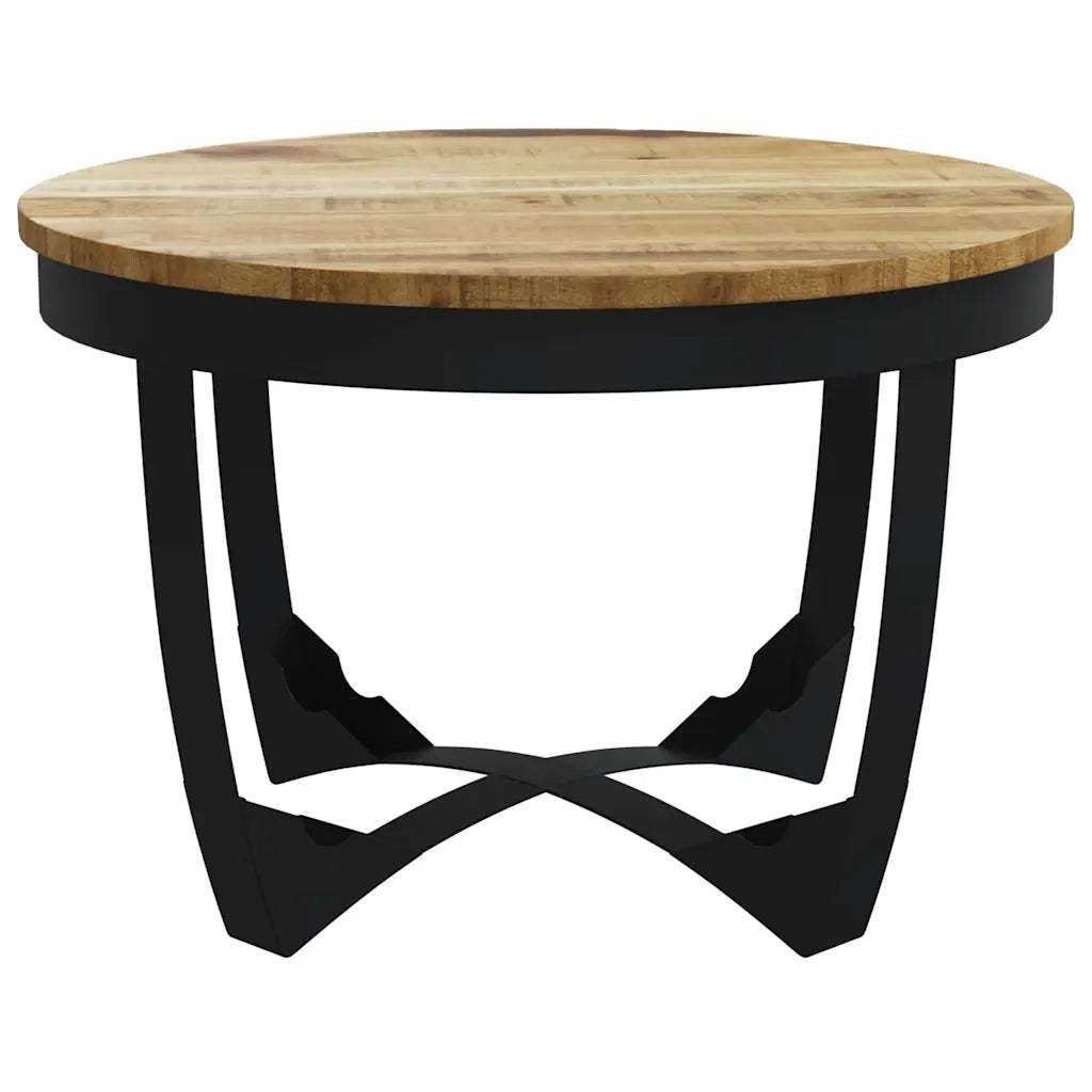 Tavolino di Servizio in Legno Massello Grezzo di Mango 60x40 cm cod mxl 16599