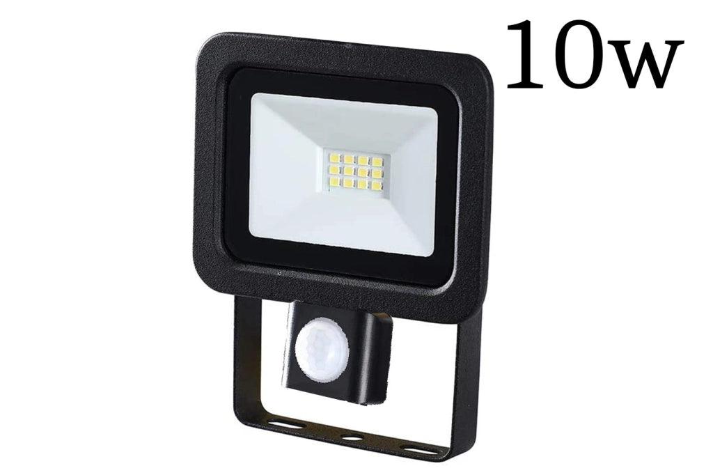 Faro LED 10W Faretto Slim Con Sensore Movimento Pir Crepuscolare ip65 - ZENCOCCO
