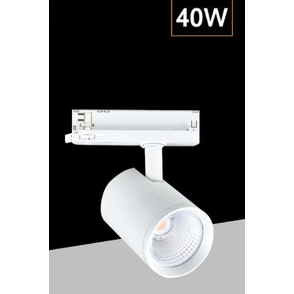 Trade Shop - Faretto Led Per Binario Trifase 40w Lampada Orientabile Luce Naturale 4000k Ip20 Gd19c30 -