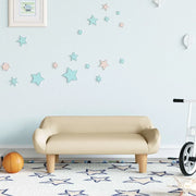 Divano per Bambini-Sofa-Divanetto Crema 70x40x24 cm in Tessuto