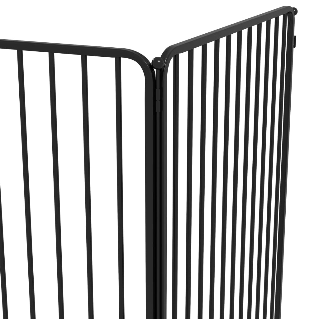 Recinto per Cani ¨C zephmum ¨C Nero Acciaio 164x83x100 cm