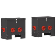 Feeder per pollo 2 pz Nero 40,5 x 25 x 38 cm CFW8233207