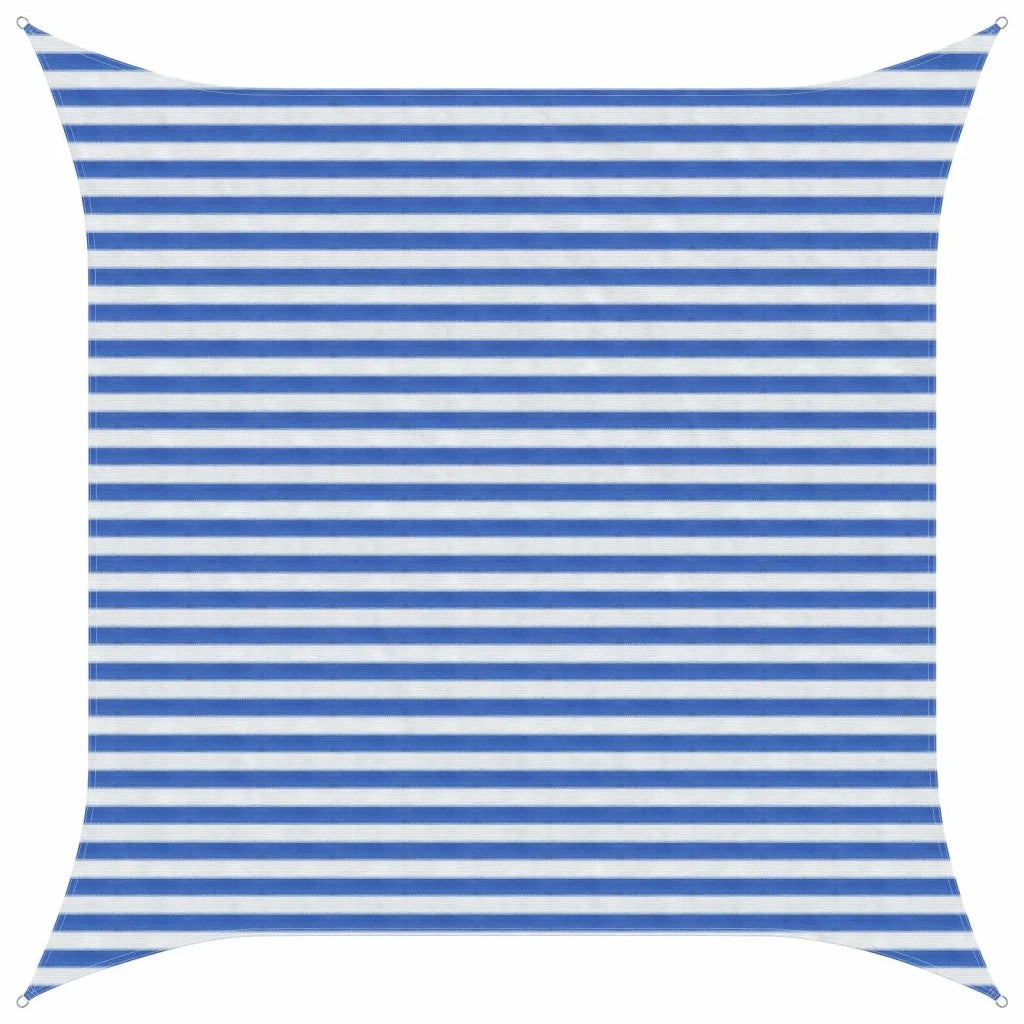Telo Ombra Blu e Bianco 3 x 3 m HDPE