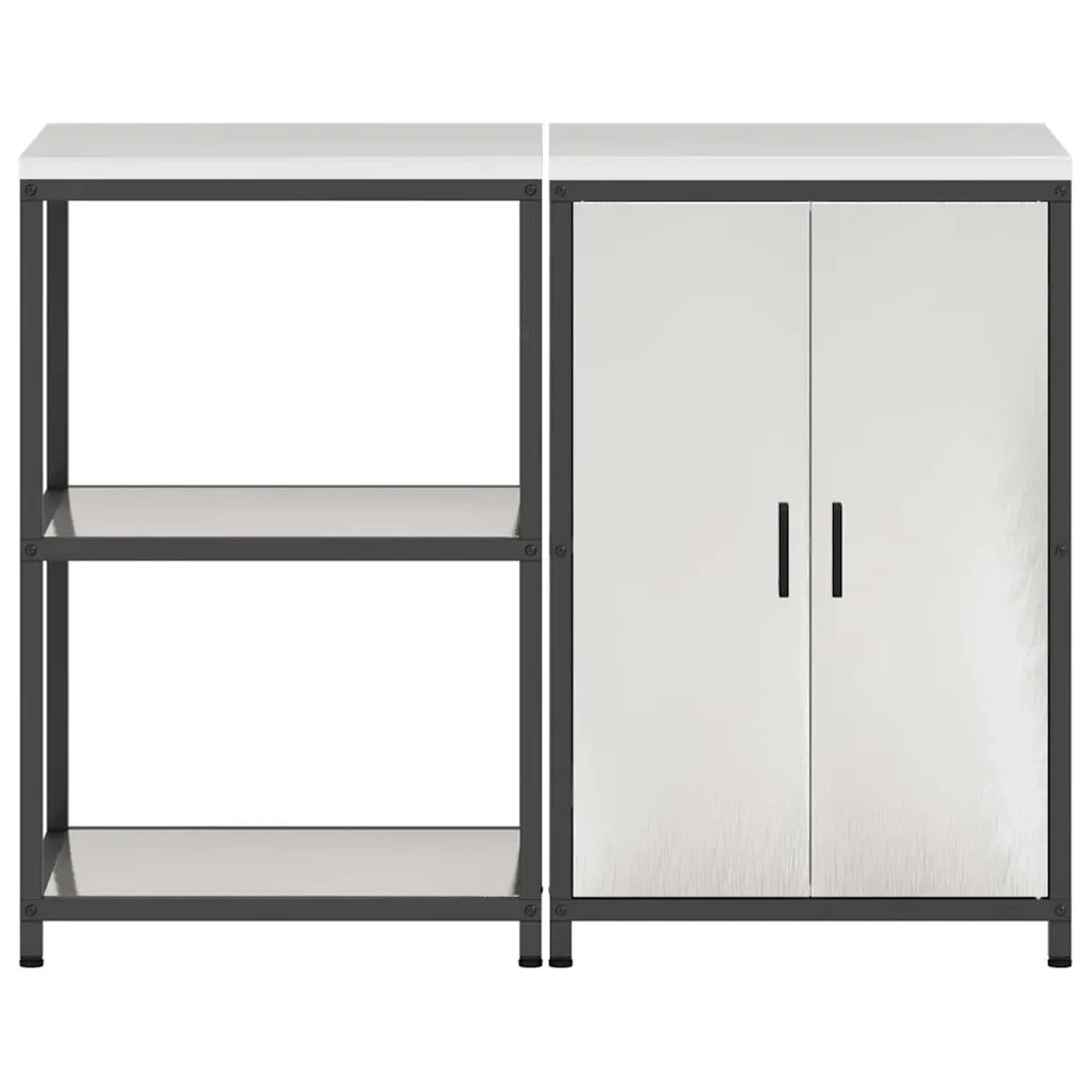 Set di Stoccaggio per Cucina 2 pcs Argento Acciaio inossidabile 3392691