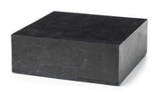 Tavolino da Salotto 80x80xH28 cm in Pietra fossile Nanay Nero
