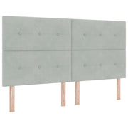 Testiera | Testata Grigio chiaro 180 cm Velluto