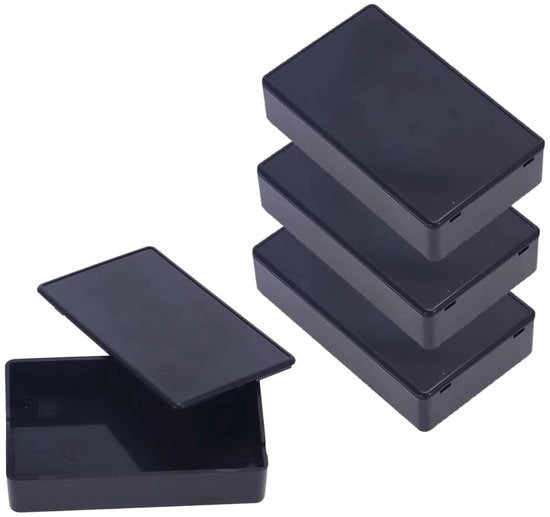 Scatola di Giunzione in Plastica Nera Impermeabile per Strumenti di Potenza Elettronica - Pacchetto da 3