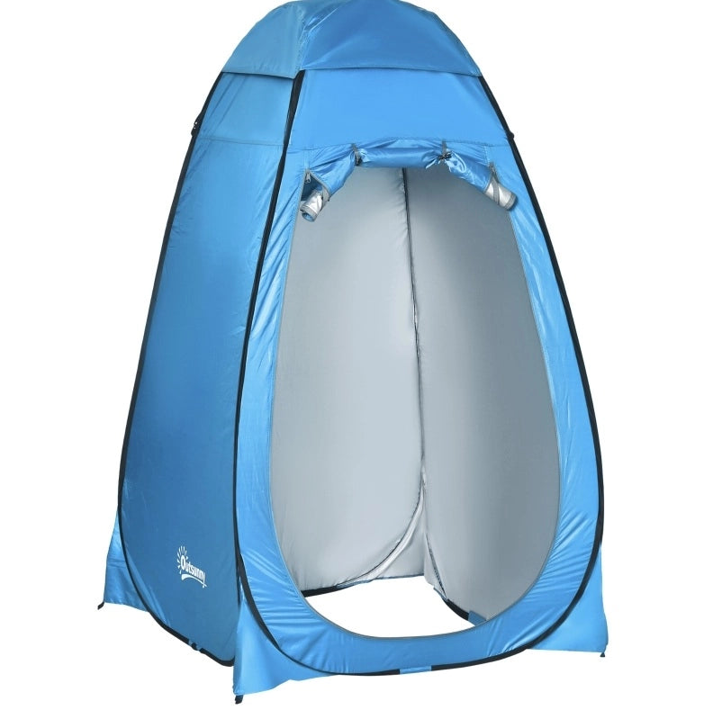 Tenda doccia pop up 120x120x190 cm in poliestere blu