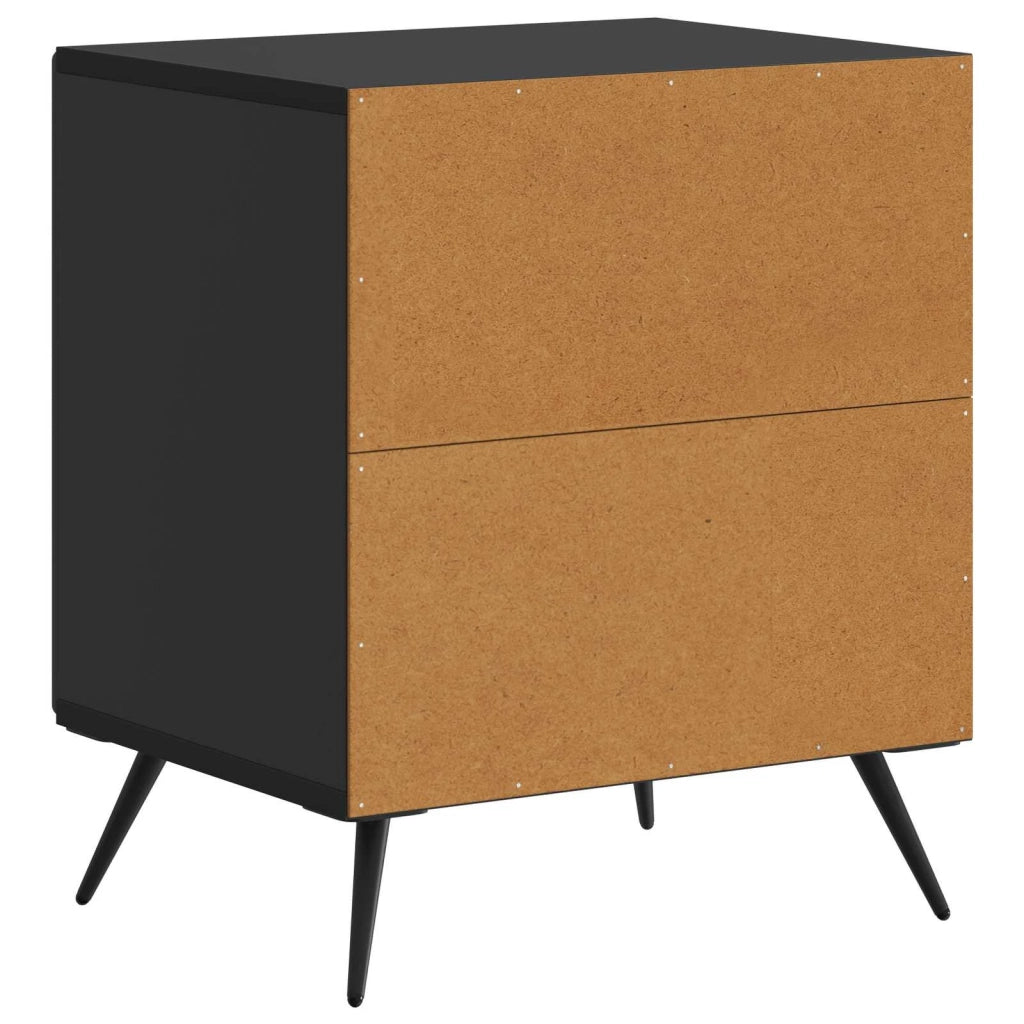 Armadio da Notte Nero 43 x 34,5 x 50 cm Legno ingegnerizzato 895487