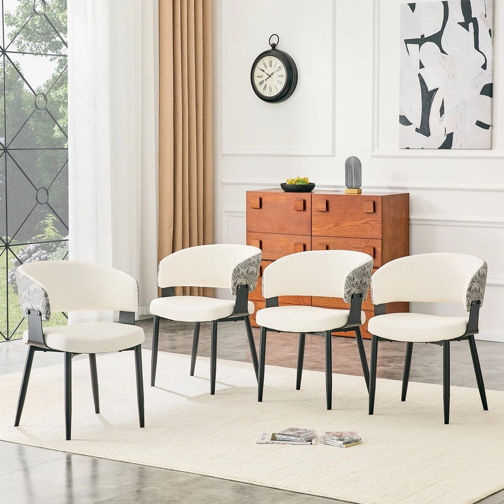 Sedie da Pranzo Set 2 Pezzi Stile Retr¨° ¨C MINIMAL ¨C Similpelle con Braccioli e Gambe in Legno
