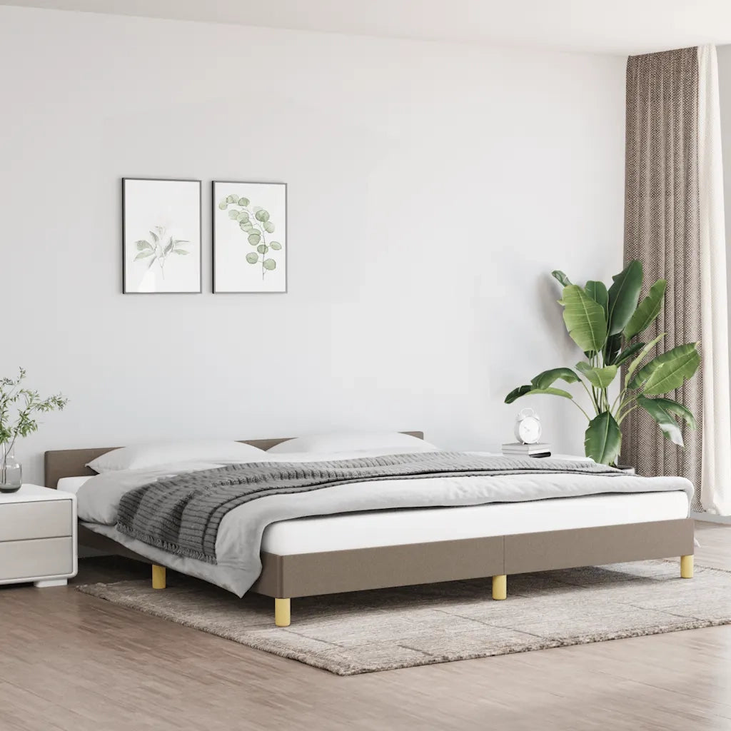 Giroletto senza Materasso Tortora 200x200 cm in Tessuto 347443