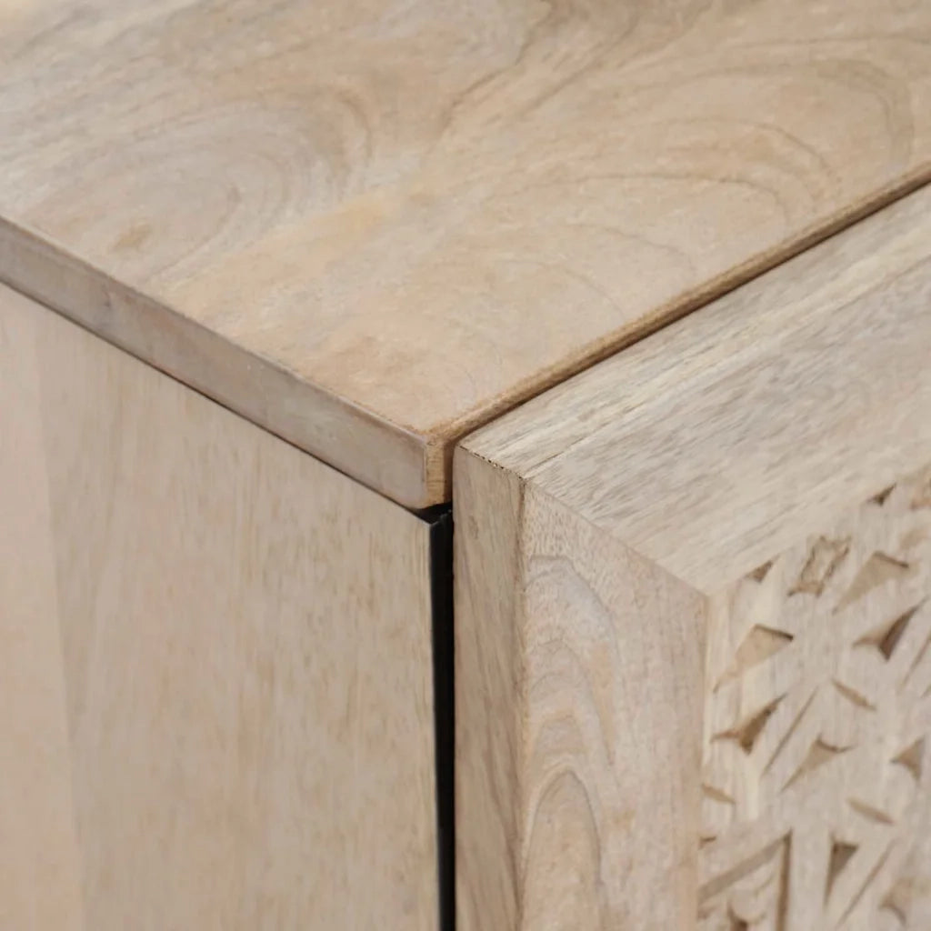 Credenza | Madia | Buffet da pranzo | Armadio da pranzo Bianco Sbiancato 40 x 33 x 75 cm