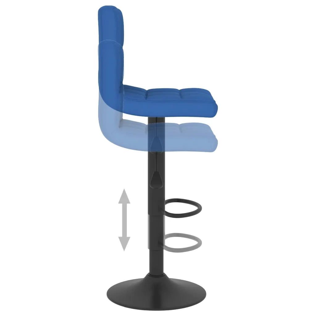 Sgabelli da Bar 2 pz Blu in Tessuto cod mxl 63528