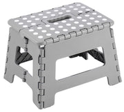 Sgabello Pieghevole 30x22x22 cm in Polipropilene Grigio