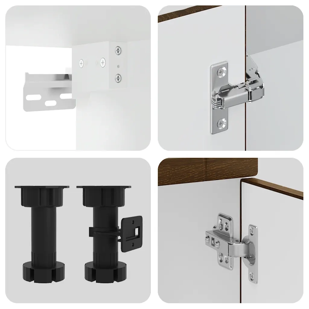 Set Mobili da Cucina 11 pz Porto Rovere Marrone in Truciolato 3314908