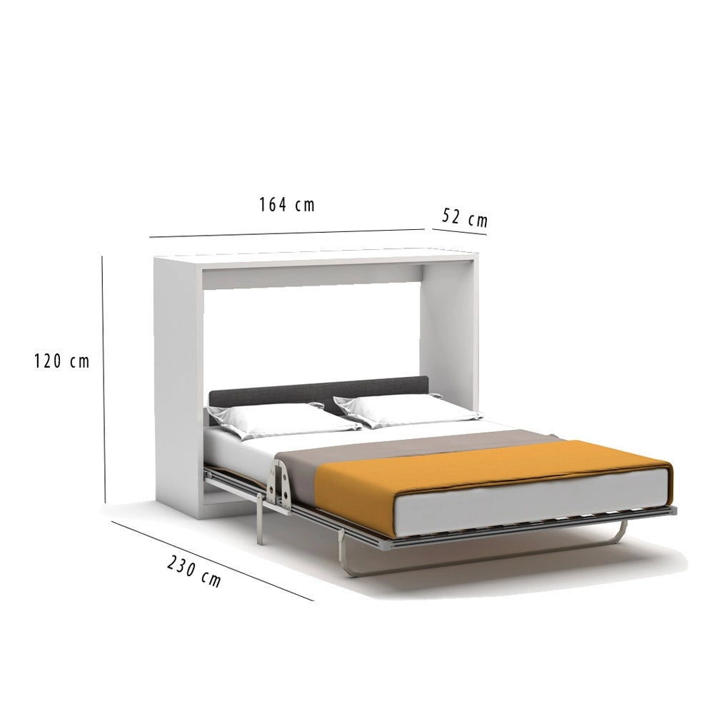 Letto matrimoniale a scomparsa Capsule colore bianco