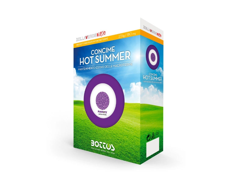Concime estivo Hot Summer Bottos 2,5Kg antistress per prati in macroterme