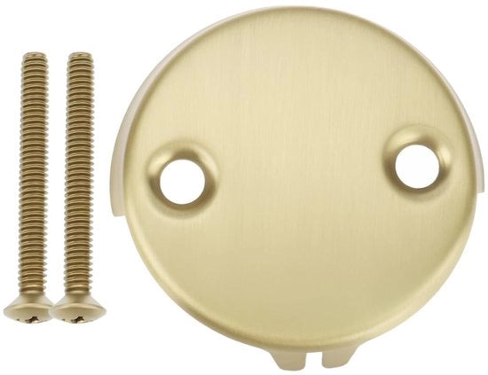Piastra di scarico in acciaio inossidabile - Copertura decorativa - Compatibile con Delta RP31556CZ/RP293 - Viti - 3,1 x 1,9 x 0,5 pollici - Coperchio di scarico sovrapposto